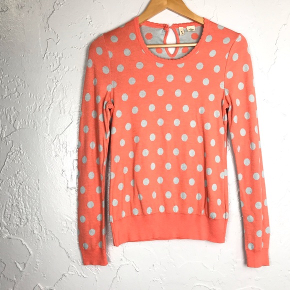 Anthropologie Moth Polka Dots Bluebird Sweater - Picture 2 of 8